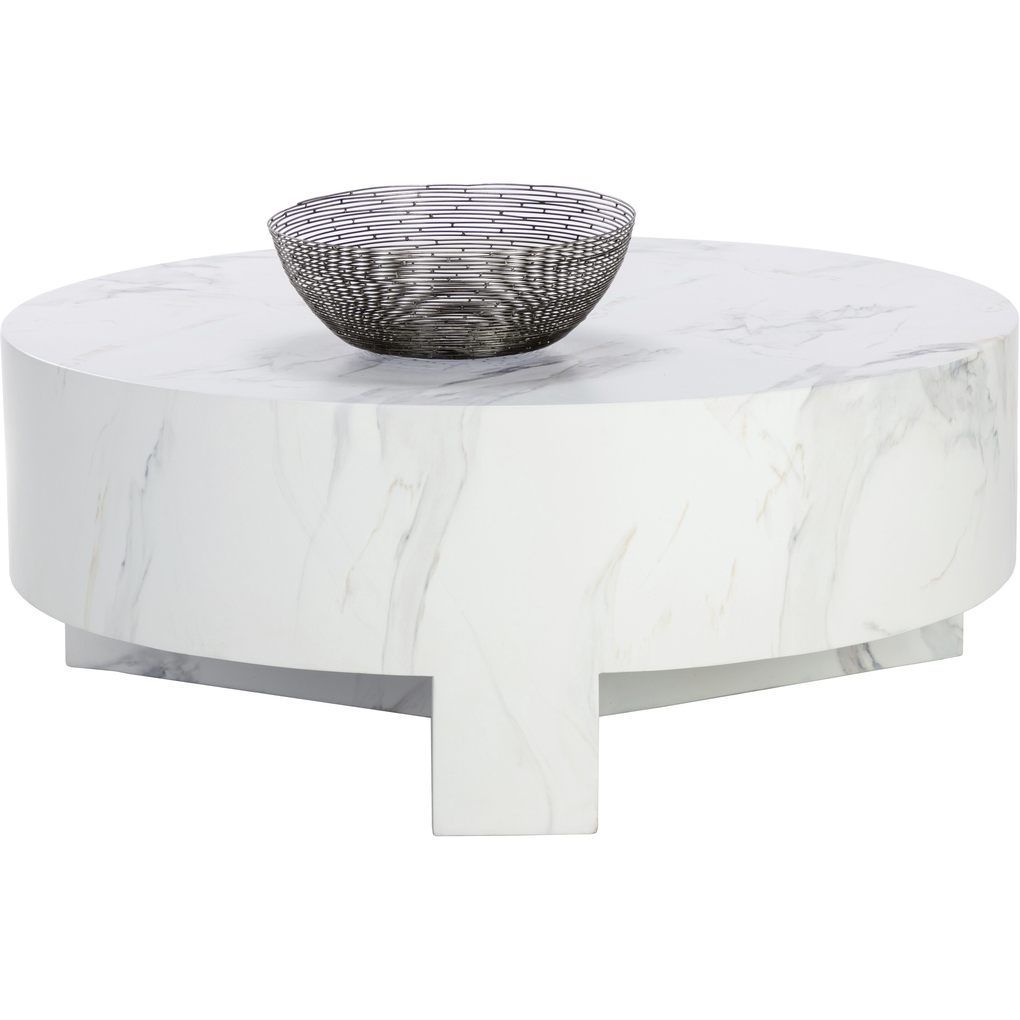 Mirella 40 X 16 inch White Outdoor Coffee Table